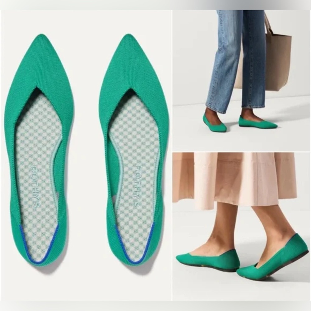Rothy's Vibrant Green Loafers